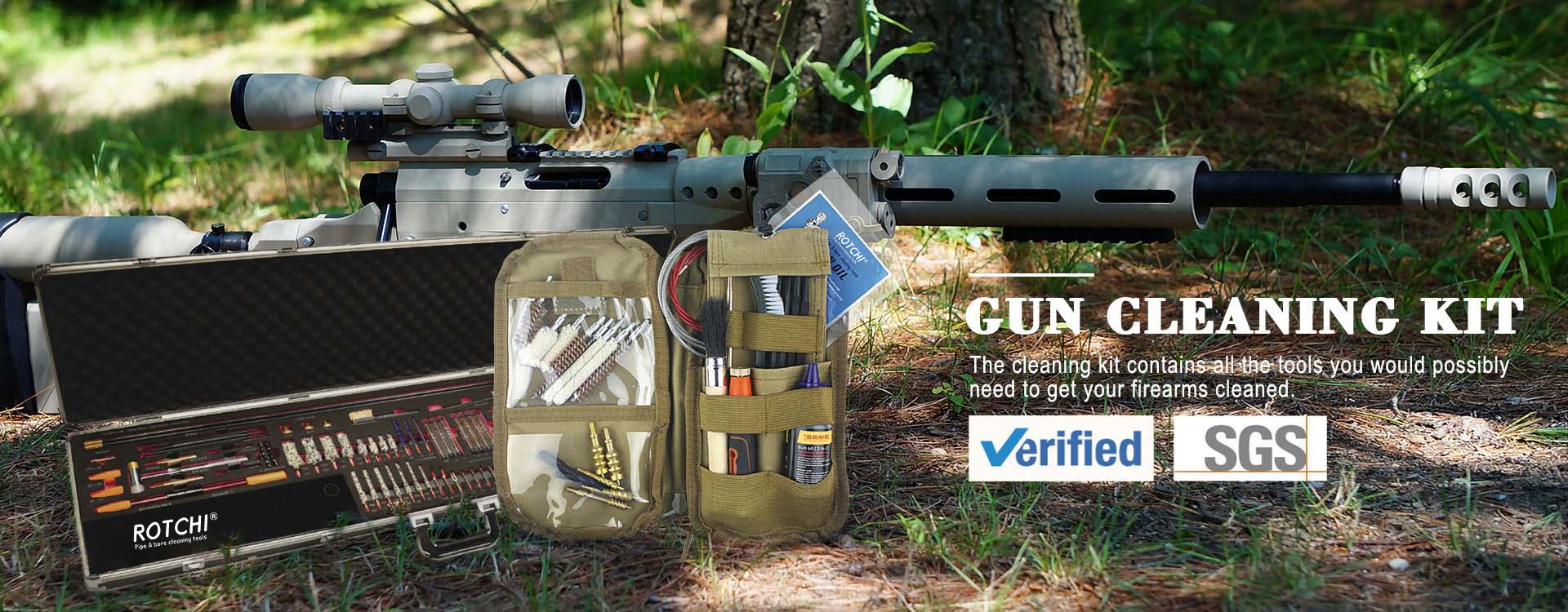 Kit de curățare a pistolului cu carcasă de aluminiu de lux All in One