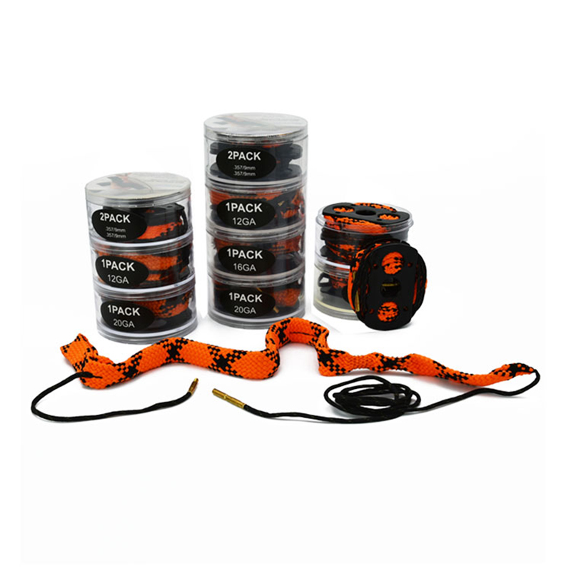 Pachet cu mai multe straturi pentru șarpe de frânghie pentru curățarea pistolului