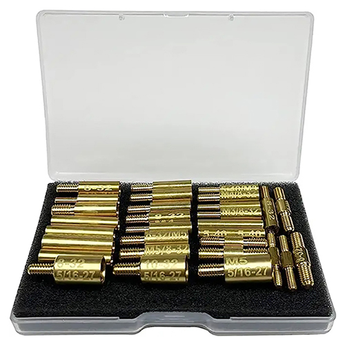 Adaptoare de montaj pentru tije de curățare a pistolului 30 buc. Pachet 5-40 8-32 10-32 5/16-27 M3 M4 M5 Filete în conector tată și mamă