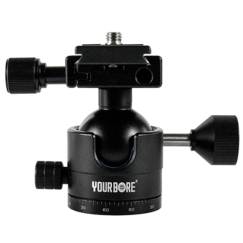 Suport pentru trepied de tragere cu două fălci închise pentru pistol cu ​​găuri pentru șuruburi pentru șina de ghidare Arca Swiss, suport pentru trepied cu cap sferic