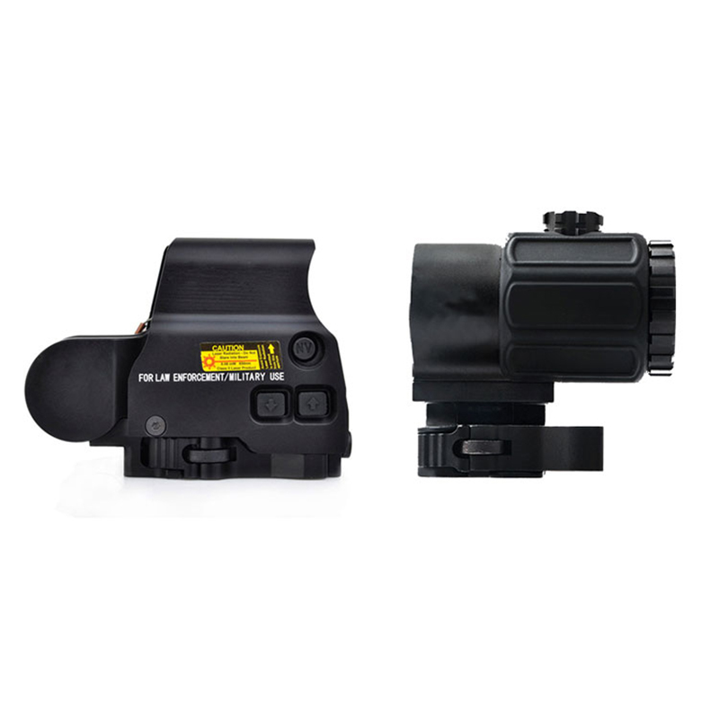 Lunetă tactică pentru pușcă de vânătoare 558 Dot Sight + G43 Lupa Set combinat HD Holographic Red Dot Sight QD Lupa 3x Scope Sight