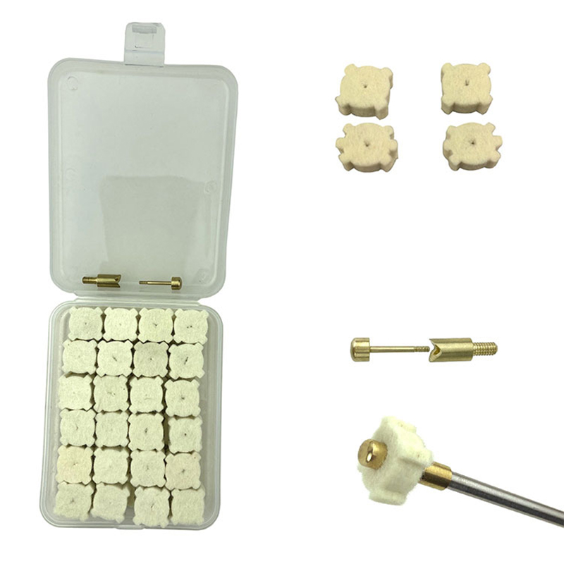 Stele de lână pentru curățarea camerei pistolului Pachet cu carcasă din plastic Opp